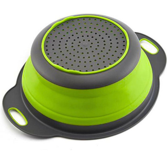 Colador Verde Retractil Con Escurridor
